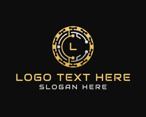 Stock Market - Crypto Coin Currency logo design