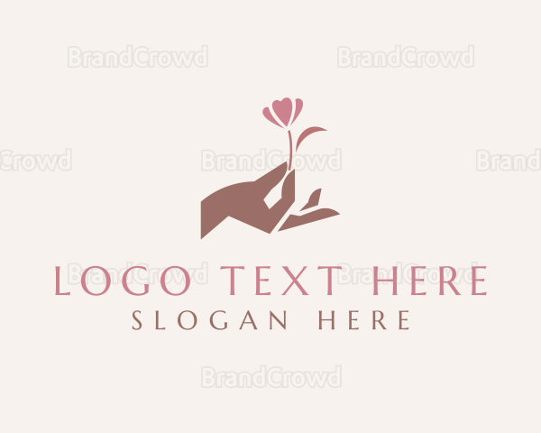 Flower Hand Beauty Logo