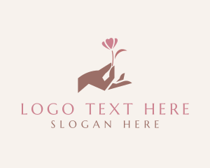 Florist - Flower Hand Beauty logo design