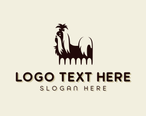 Vet - Shih Tzu Dog Grooming logo design