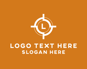 Agency - Aim Shooting Target logo design