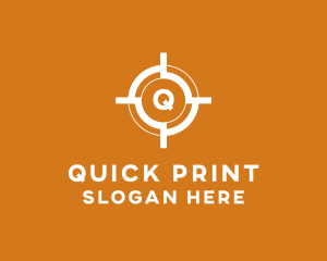 Aim Shooting Target logo design