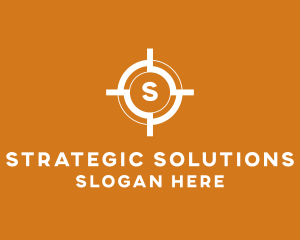 Strategy - Aim Shooting Target logo design