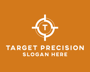 Shooting - Aim Shooting Target logo design