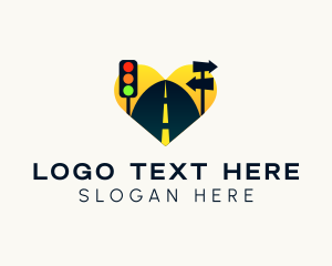 Road Trip - Multicolor Road Signs logo design