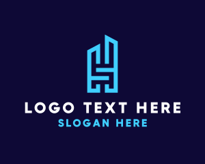 Letter Hs - Modern Technology Business logo design
