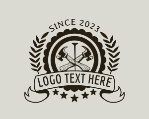 Nail - Hammer Nail Carpentry logo design