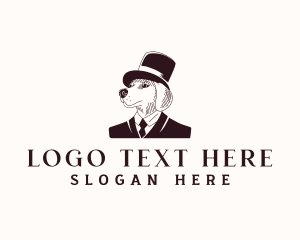 Dog Gentlemen Grooming logo design