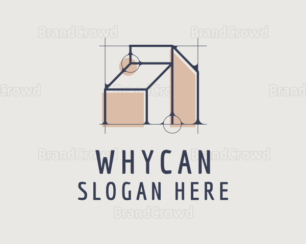 Minimalist Home Architecture Logo