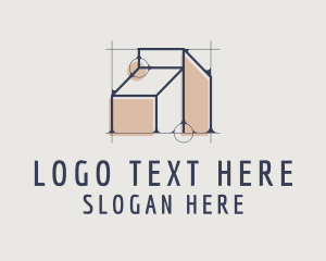 Fabrication - Minimalist Home Architecture logo design