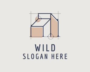 Draftsman - Minimalist Home Architecture logo design