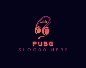 Studio - DJ  Headphones Studio logo design
