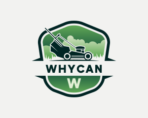 Grass - Grass Cutting Gardener Mower logo design