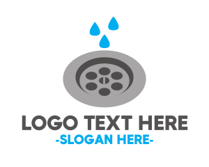 House Cleaning - Plumbing Water Drain Drainage logo design