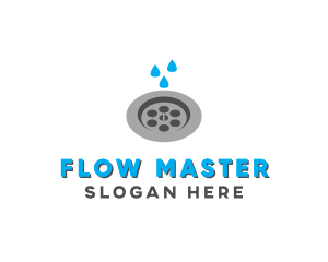 Plumbing Water Drain Drainage logo design