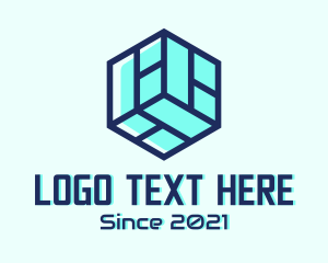 Telecom - Isometric Cube Business logo design