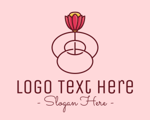 Floral - Fancy Bloom Flower logo design