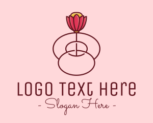 Perfume - Fancy Bloom Flower logo design