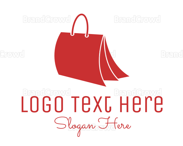 Paper Folder Bag Logo