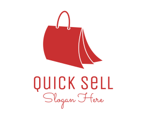 Sell - Paper Folder Bag logo design