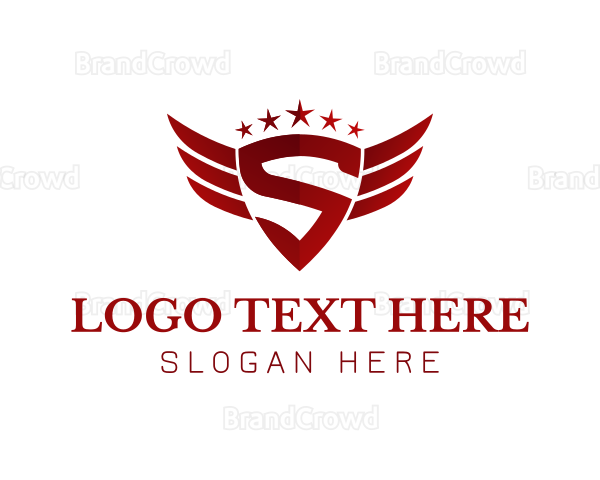 Flying Shield Wings Logo