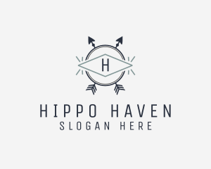 Generic Hipster Arrow Adventure logo design