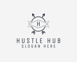 Generic Hipster Arrow Adventure logo design