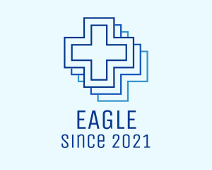 Blue Medical Hospital logo design
