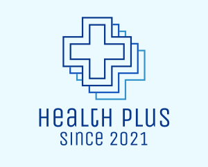 Blue Medical Hospital logo design