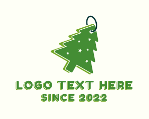 Shopping - Christmas Tree Souvenir logo design