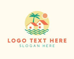 Resort - Beach House Island Resort logo design