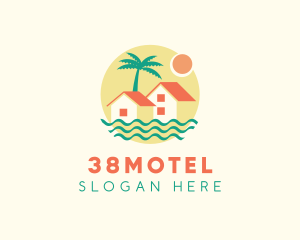 Beach House Island Resort logo design