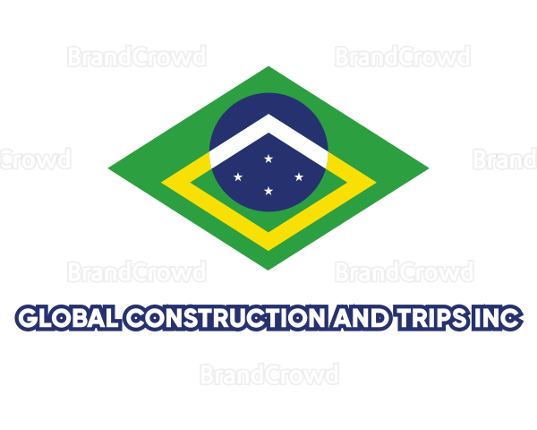 Brazil Flag Symbol Logo