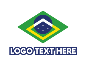 Brazil Flag Symbol Logo