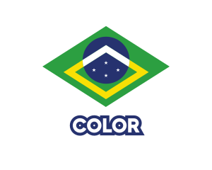 Brazil Flag Symbol logo design