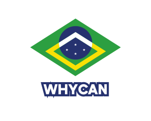 Vacation - Brazil Flag Symbol logo design