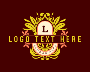 Leaf Fashion Ornament Boutique  Logo