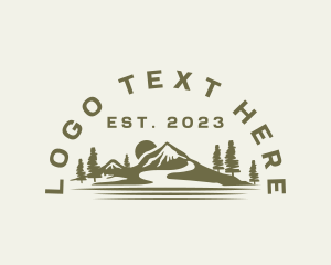 Explore - Sunset Mountain Valley logo design