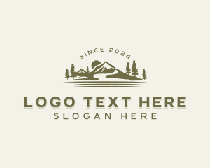 Adventure - Sunset Mountain Valley logo design