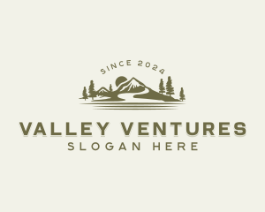 Sunset Mountain Valley logo design