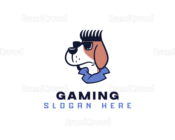 Dog Comb Hair Logo