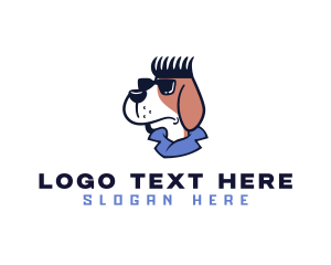 Canine - Dog Comb Hair logo design