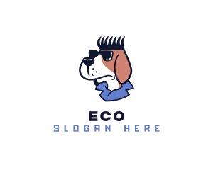 Dog Comb Hair Logo