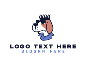 Dog Comb Hair Logo