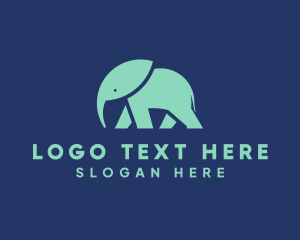 Elephant Wild Animal logo design