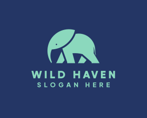 Elephant Wild Animal logo design