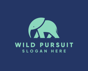 Elephant Wild Animal logo design