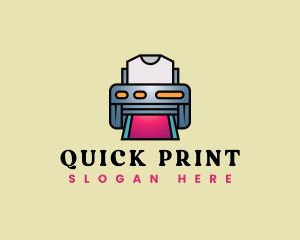 Shirt Printing Machine logo design