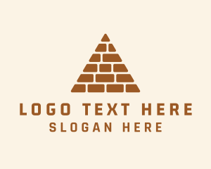 Brick Pyramid Construction  Logo