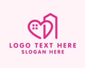 Heart Love Building  Logo